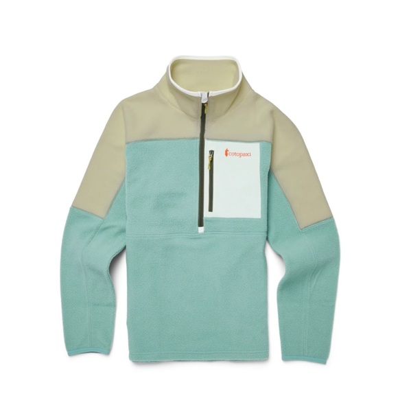 Cotopaxi Men’s Large Abrazo Half-Zip Fleece Jacket Blue Cream Brush NWT - Picture 7 of 7